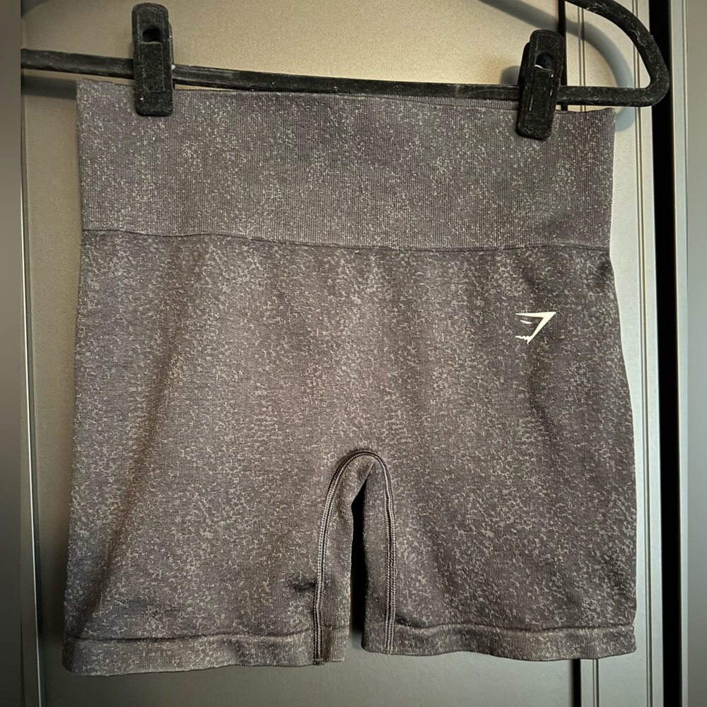 Gymshark Adapt Fleck Seamless Shorts - Black/Smokey Grey